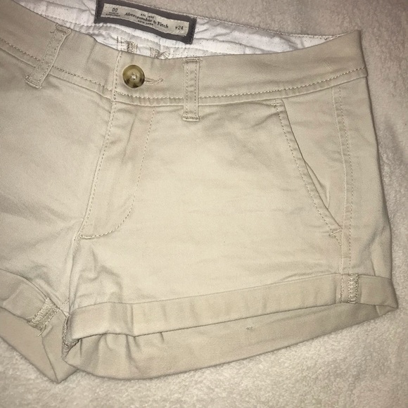 Abercrombie & Fitch khakis shorts sz 00 - Picture 3 of 3